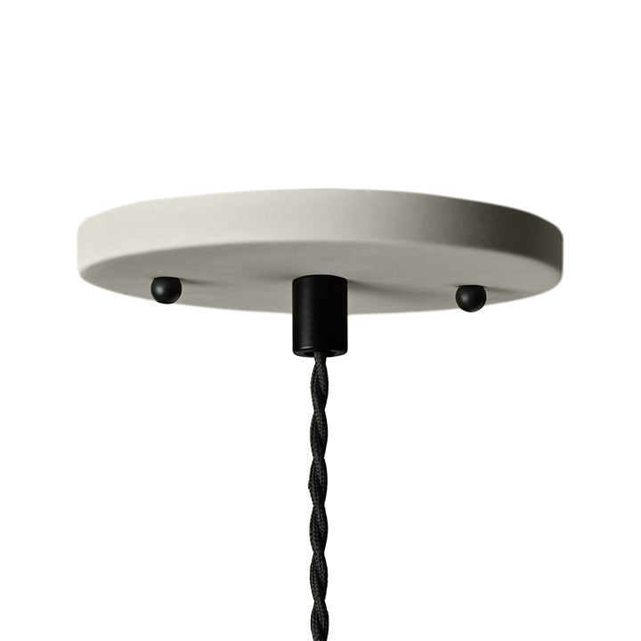 Pompeii Pendant Light | Small Dome Hanging Fixture | Bone White