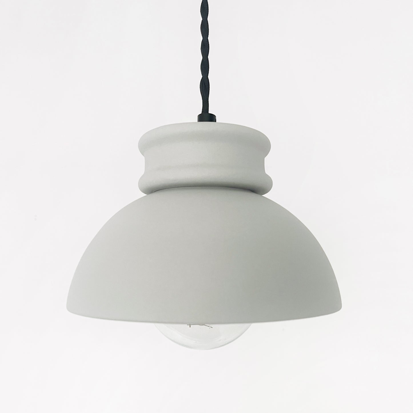 Small Pompeii Pendant Light Fixture - Fog