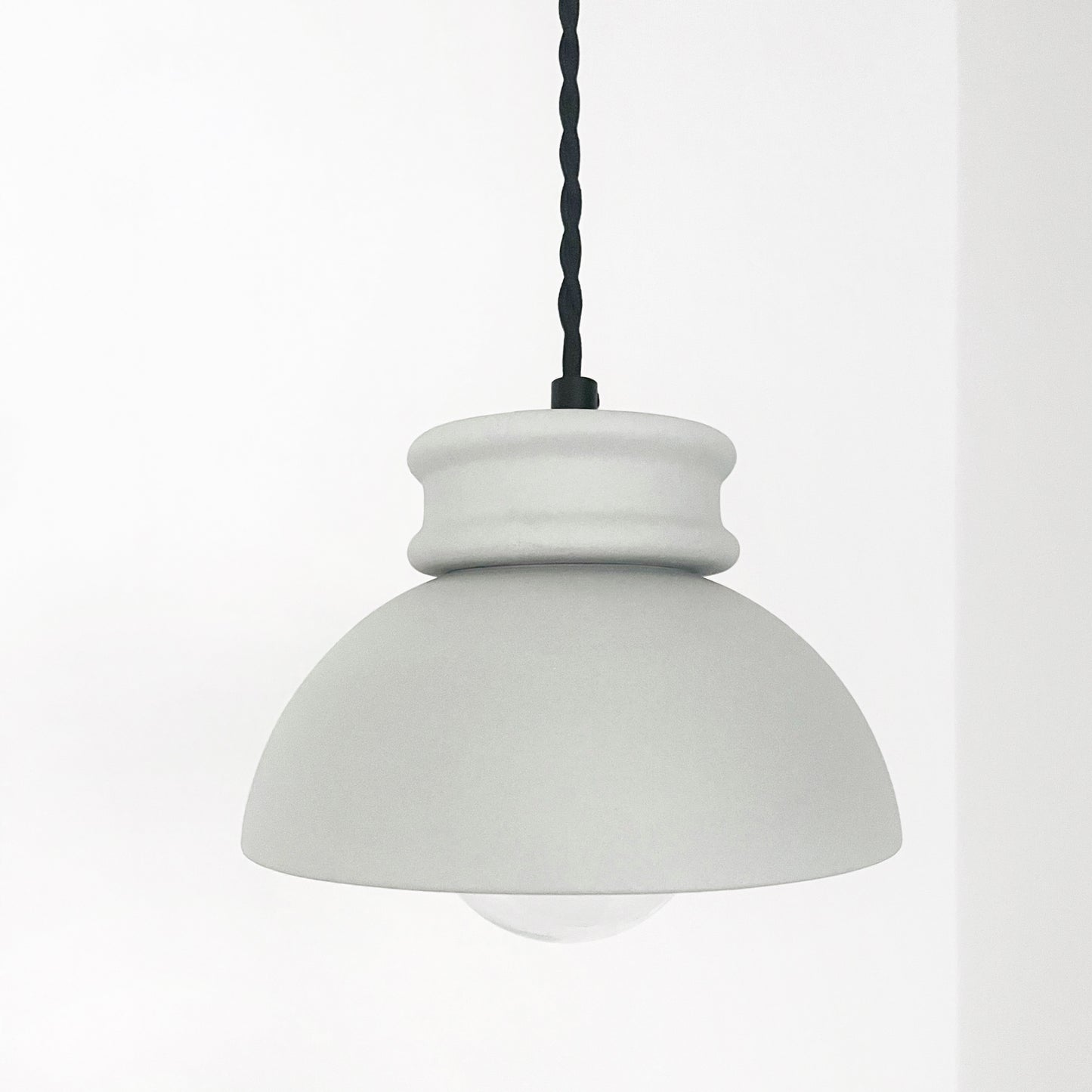 Small Pompeii Pendant Light Fixture - Fog
