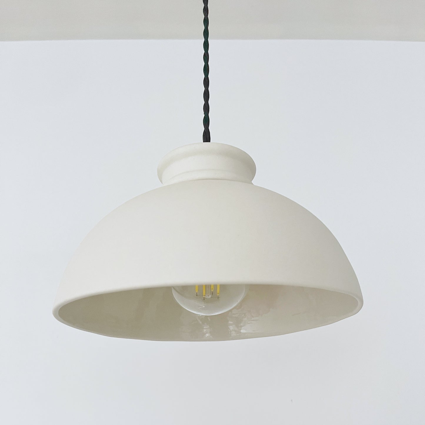 Large Pompeii Pendant Light Fixture - Bone