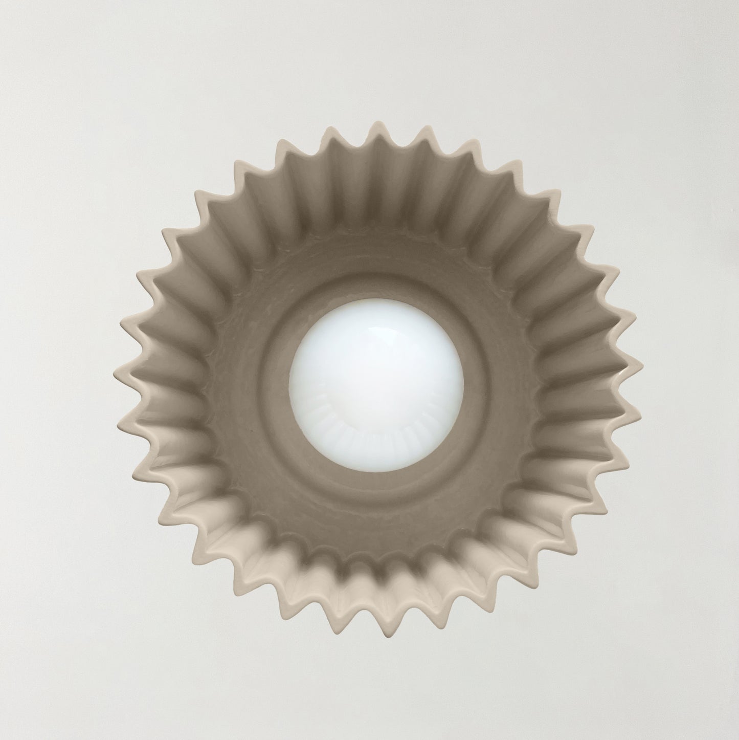 Syracuse Pendant Light | Large Pleated Hanging Fixture | Dune Natural