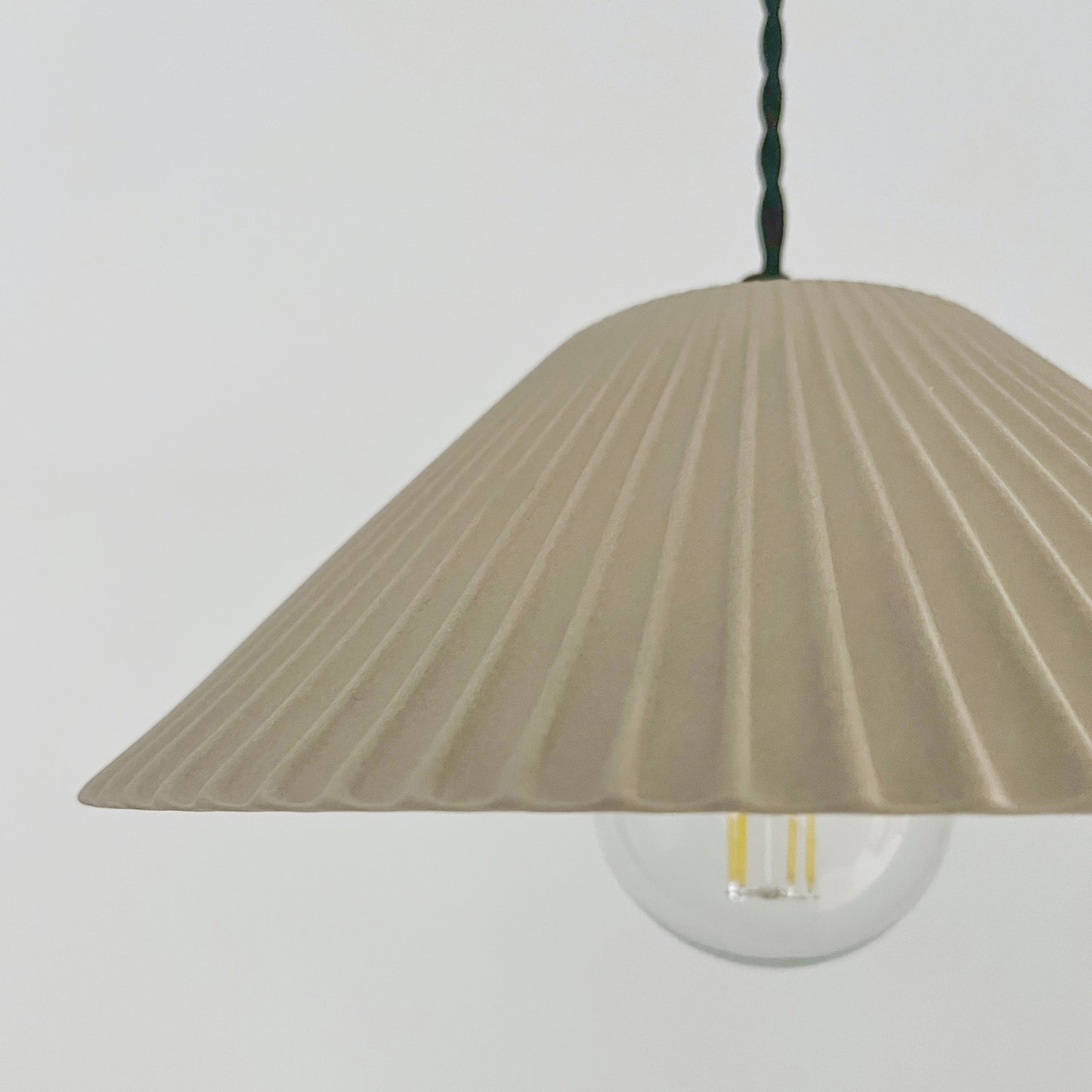 Montebello Pendant Light | Scalloped Hanging Fixture | Dune Natural