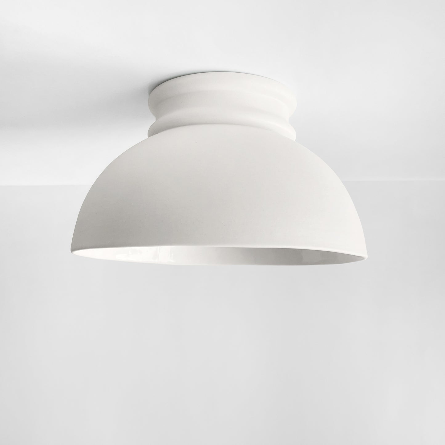 Large Pompeii Flush Mount Light Fixture - Bone