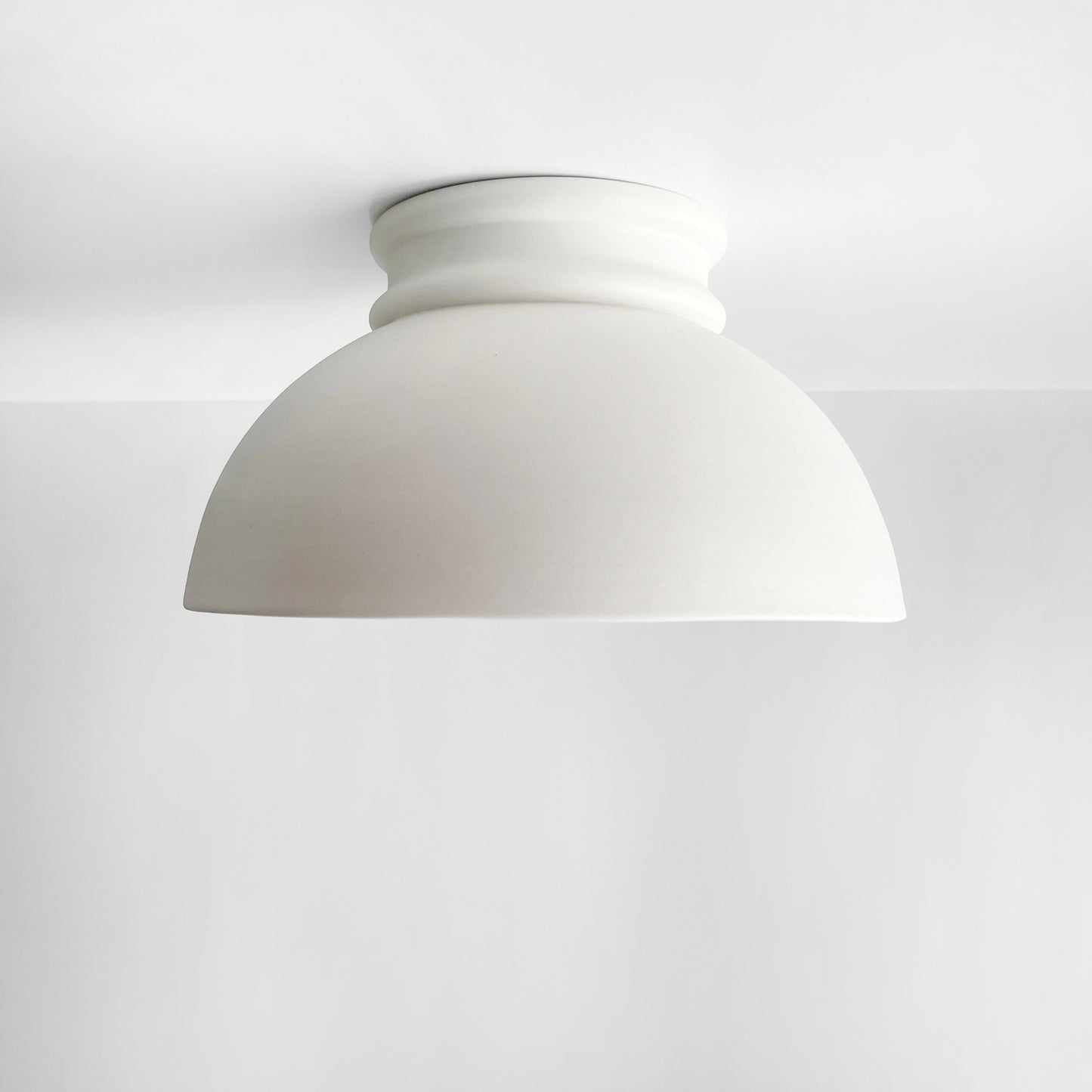 Large Pompeii Flush Mount Light Fixture - Bone