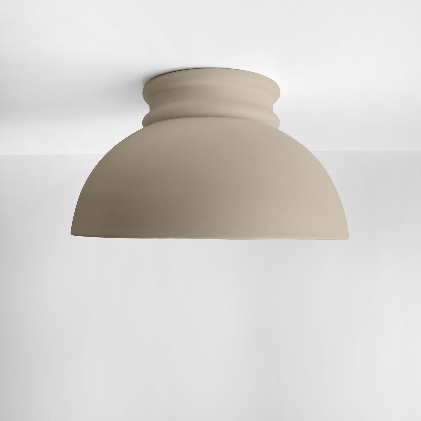 Large Pompeii Flush Mount Light Fixture - Dune