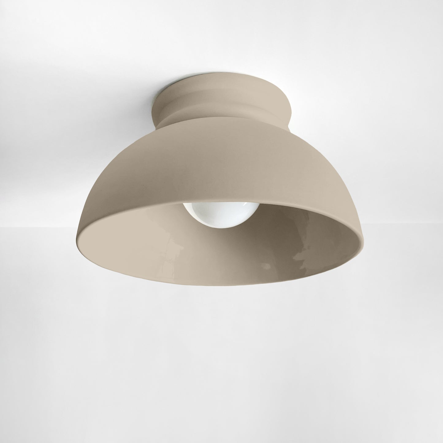 Large Pompeii Flush Mount Light Fixture - Dune