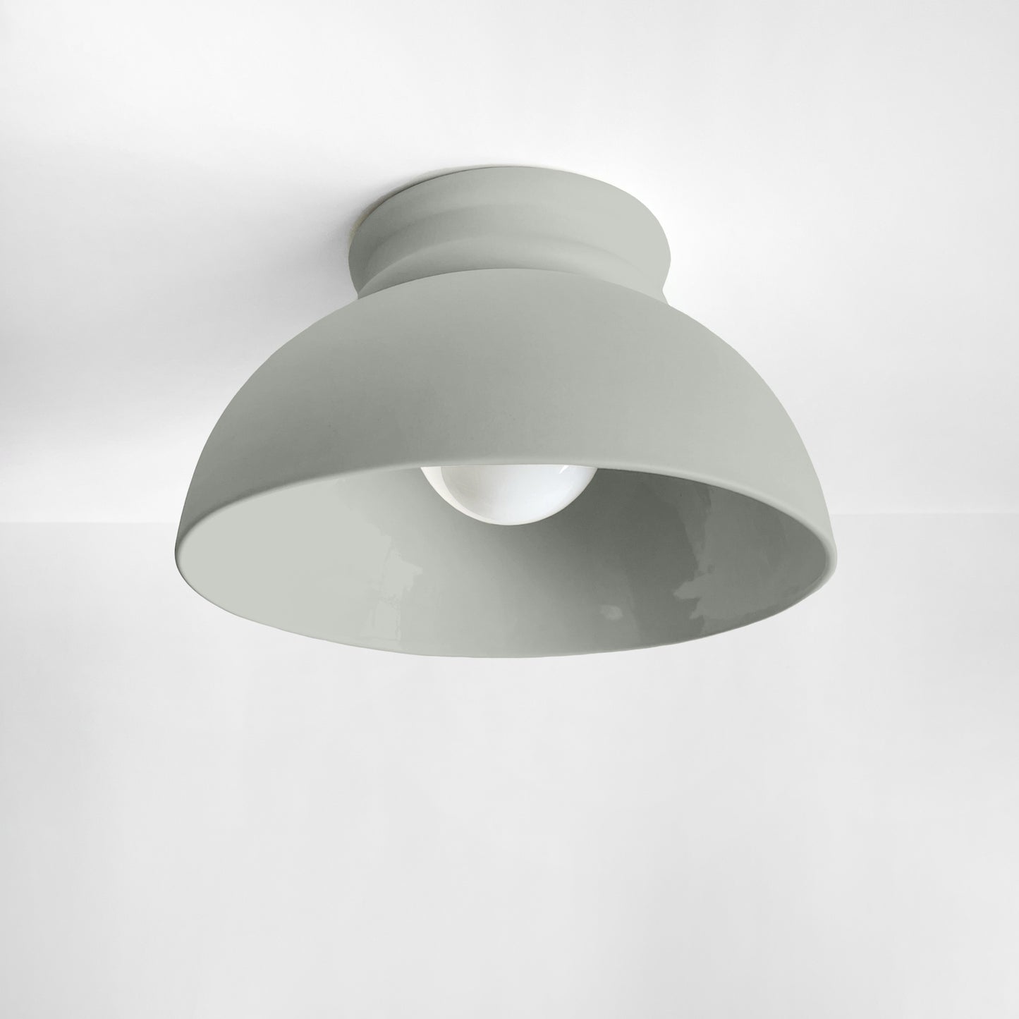Large Pompeii Flush Mount Light Fixture - Fog