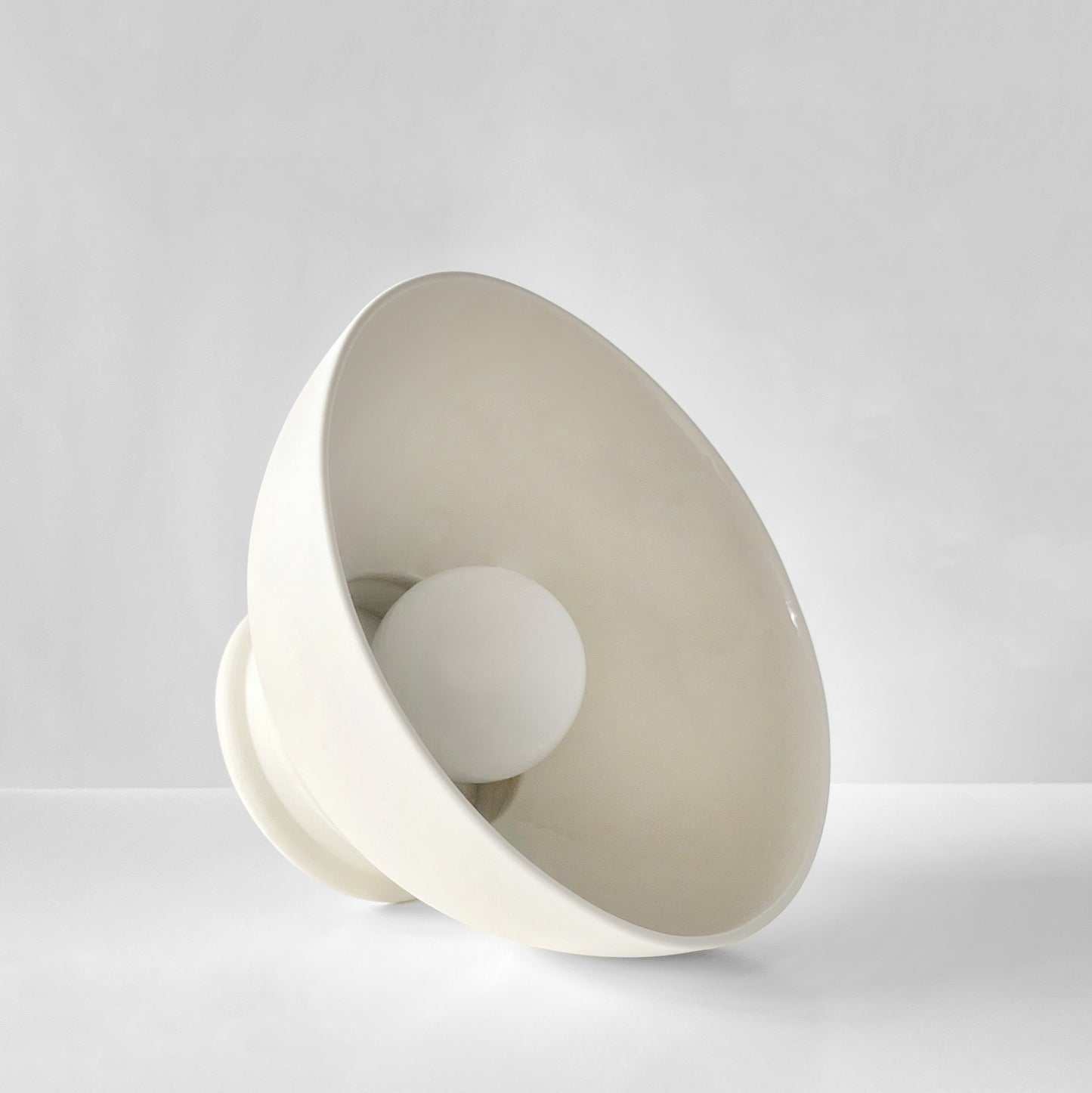 Large Pompeii Flush Mount Light Fixture - Bone