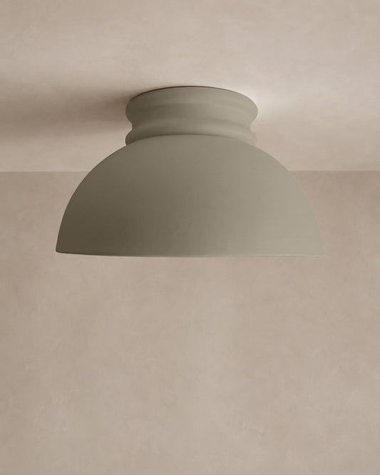 Pompeii Flush Mount Light | Large Dome Ceiling Fixture | Dune Natural