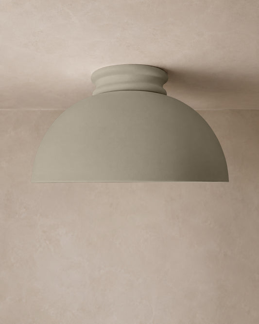 Pompeii Flush Mount Light | XL Dome Ceiling Fixture | Dune Natural