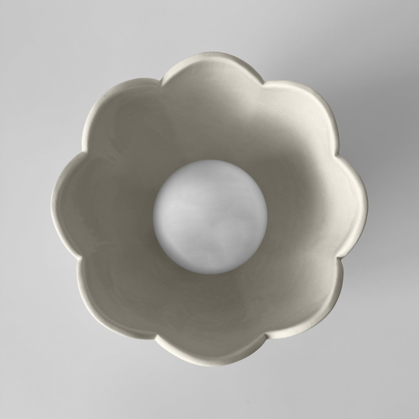 Vallea Wall Sconce | Small Floral Light Fixture | Bone White