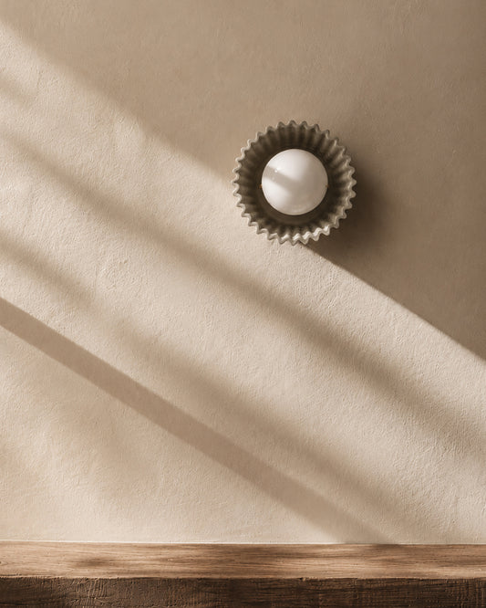 Syracuse Wall Sconce | Small Pleated Light Fixture | Dune Natural