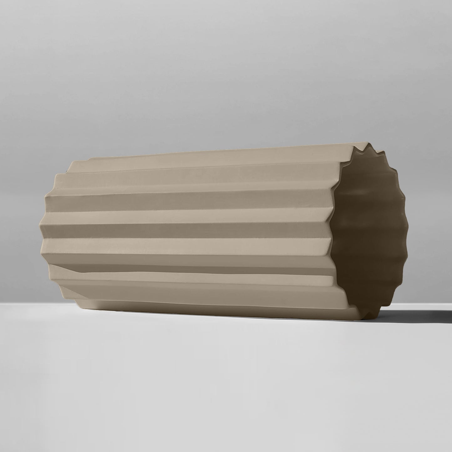 Syracuse Flush Mount Light | XL Pleated Ceiling Fixture | Dune Natural