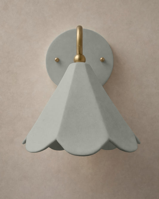 Torino Wall Sconce | Small Deco Light Fixture | Fog Gray
