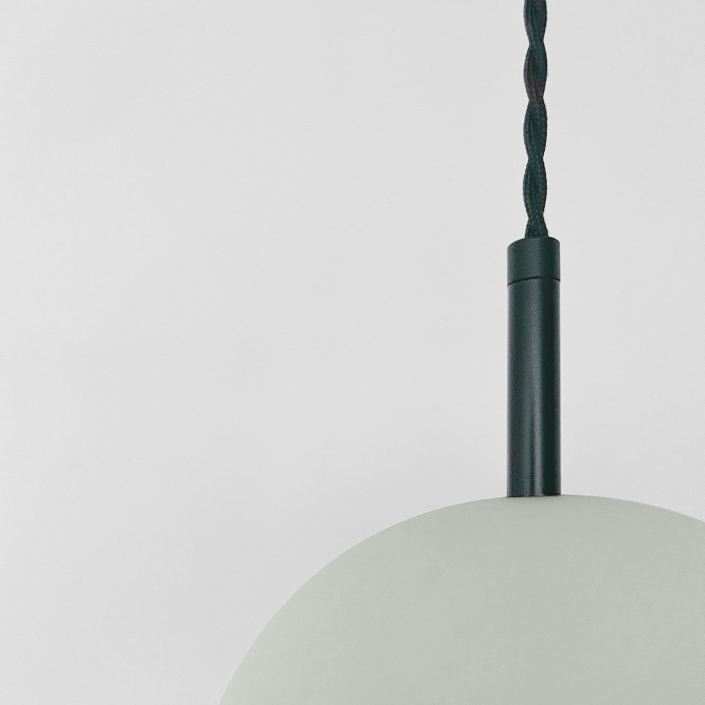 Tulipano Pendant Light | Minimalist Hanging Fixture | Fog Gray
