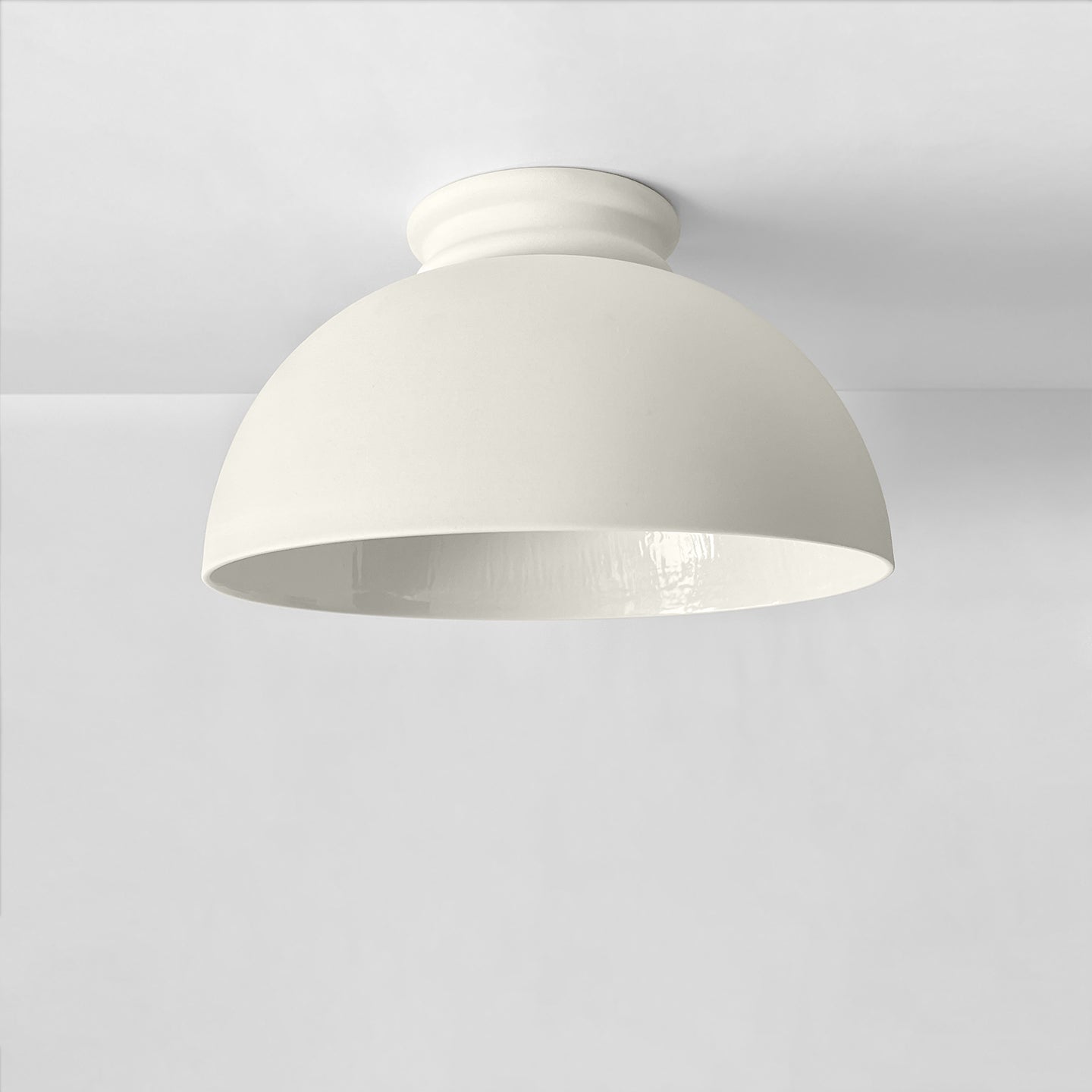 XL Pompeii Flush Mount Light Fixture - Bone