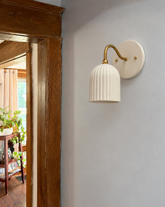 Palatino Small Sconce · Bone