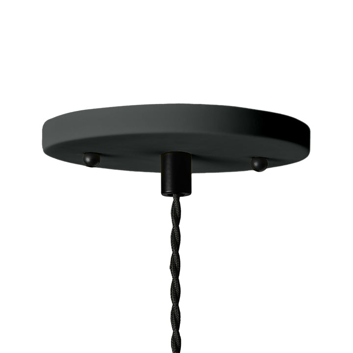 Vallea Pendant Light | Large Floral Hanging Fixture | Shadow Charcoal Gray