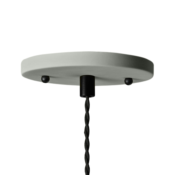 Vallea Pendant Light | Small Floral Hanging Fixture | Fog Gray