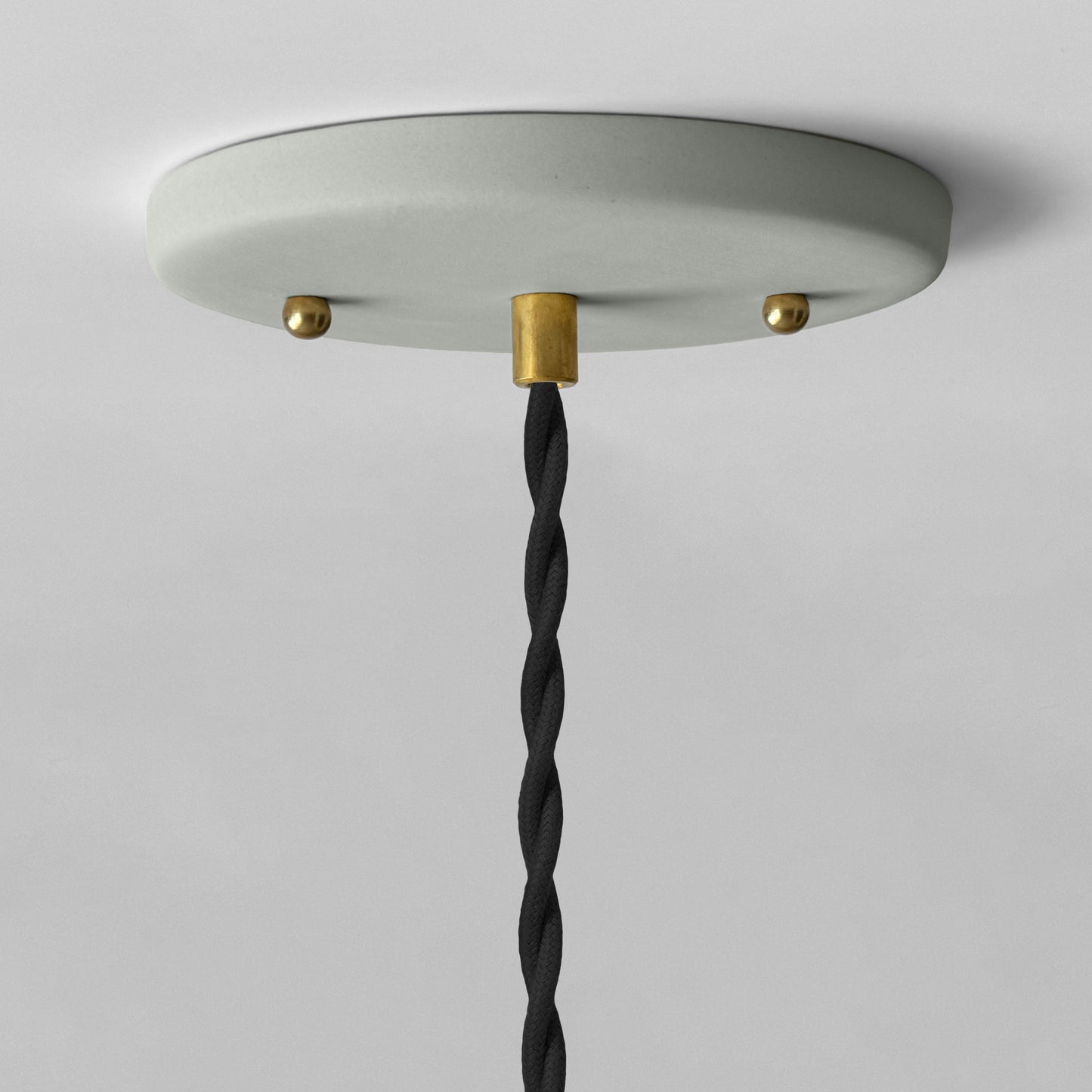 Picco Pendant Light | Small Pleated Hanging Fixture | Fog Gray