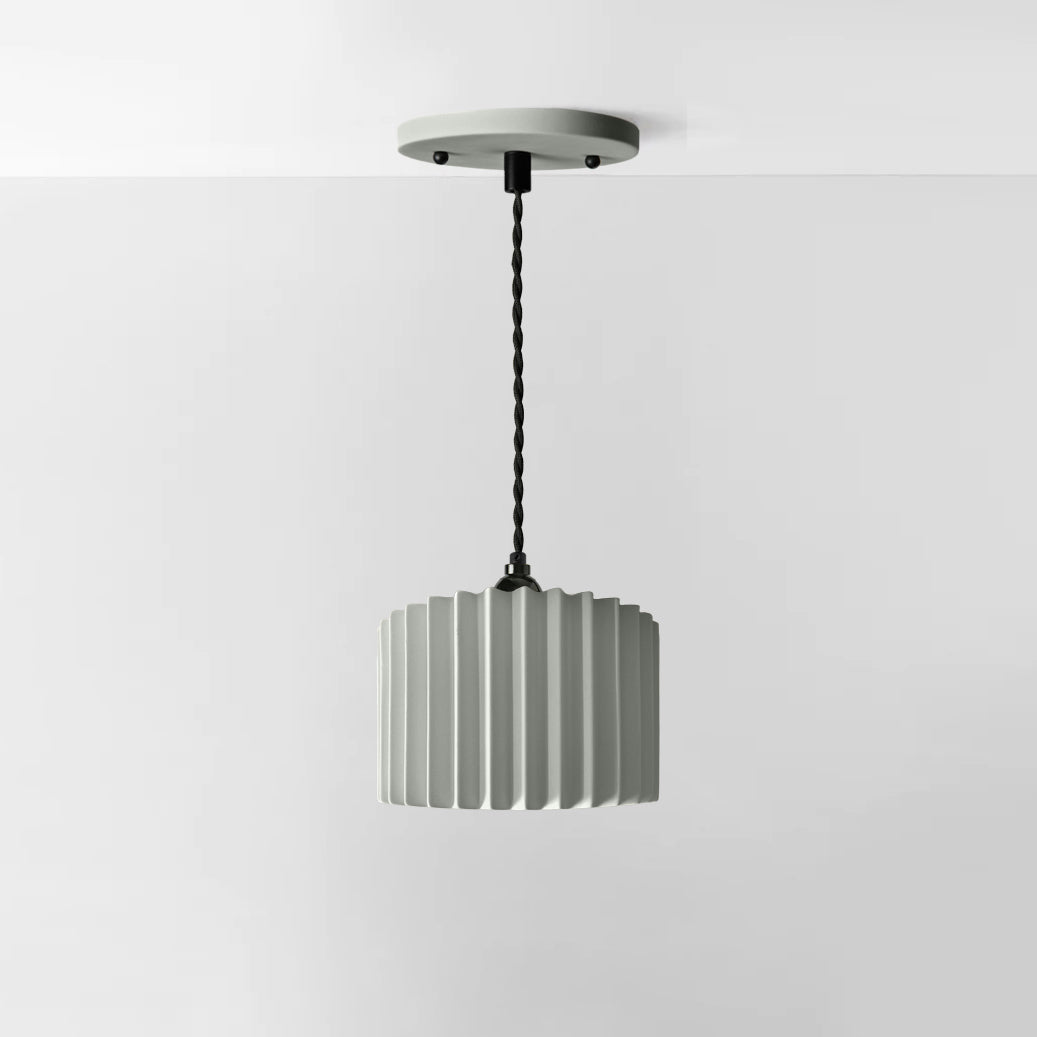 Large Syracuse Pendant Light Fixture - Fog