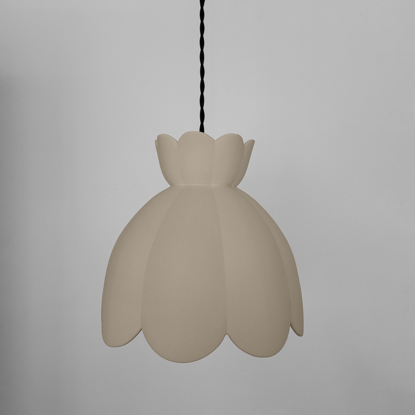 Vallea Pendant Light | Large Floral Hanging Fixture | Dune Natural