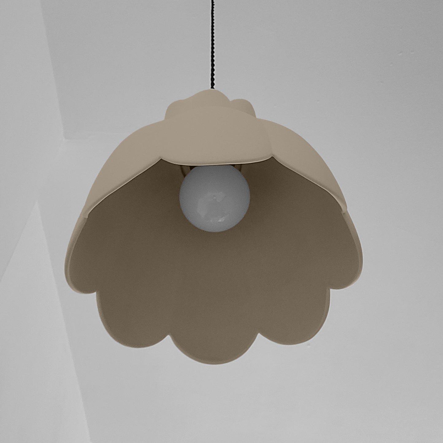 Vallea Pendant Light | Large Floral Hanging Fixture | Dune Natural