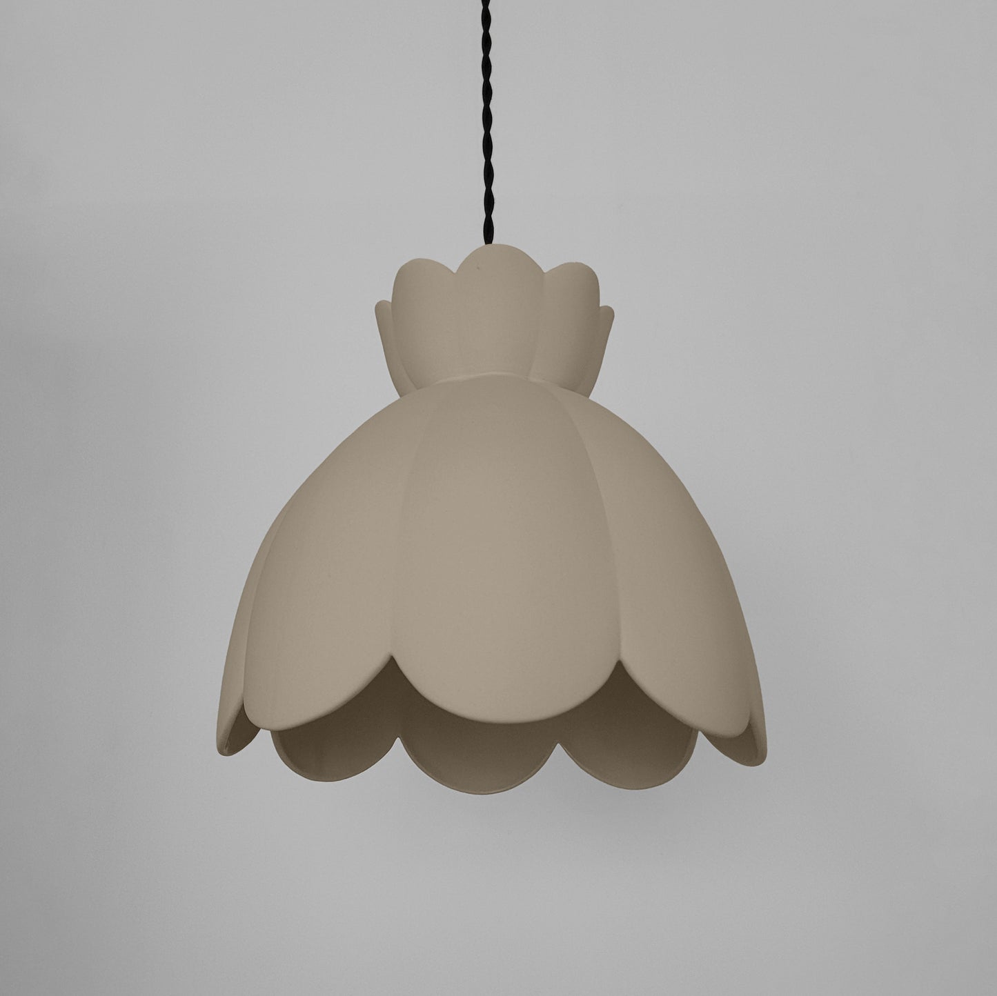 Vallea Pendant Light | Large Floral Hanging Fixture | Dune Natural