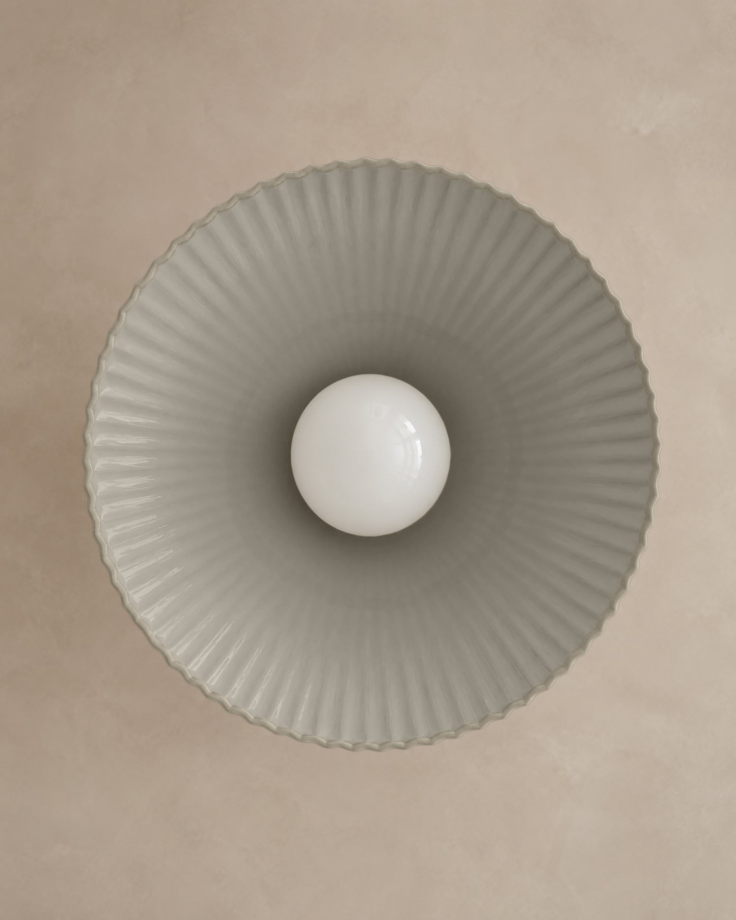 Montebello Pendant Light | Scalloped Hanging Fixture | Dune Natural