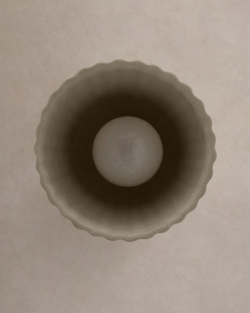 Palatino Pendant Light | Small Fluted Hanging Fixture | Natural Dune