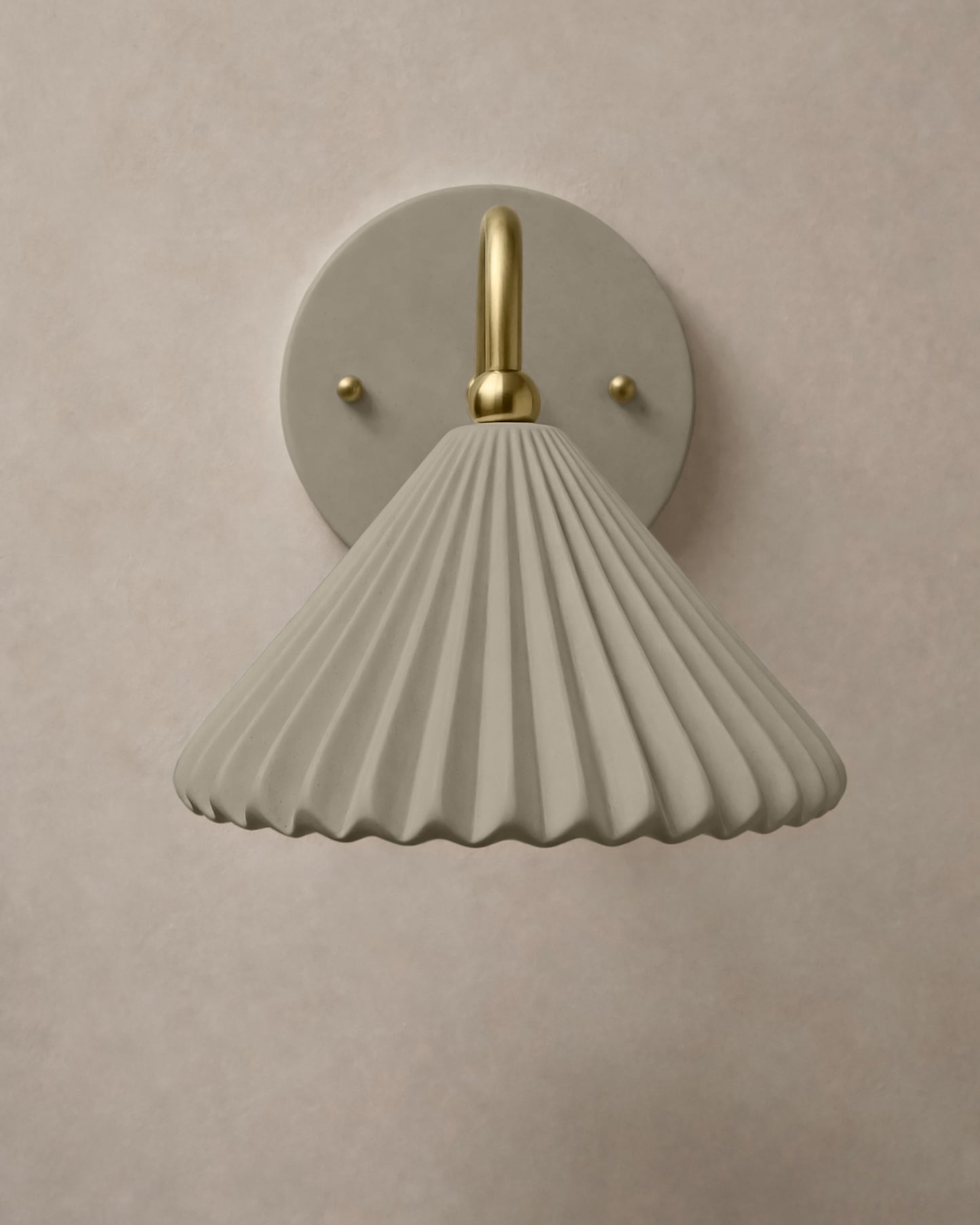 Picco Wall Sconce | Small Pleated Light Fixture | Natural Dune