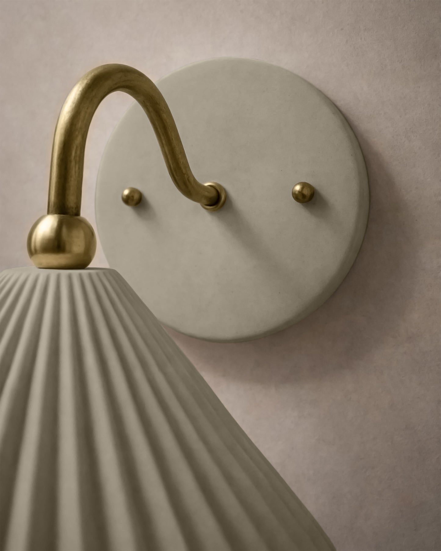 Picco Wall Sconce | Small Pleated Light Fixture | Natural Dune
