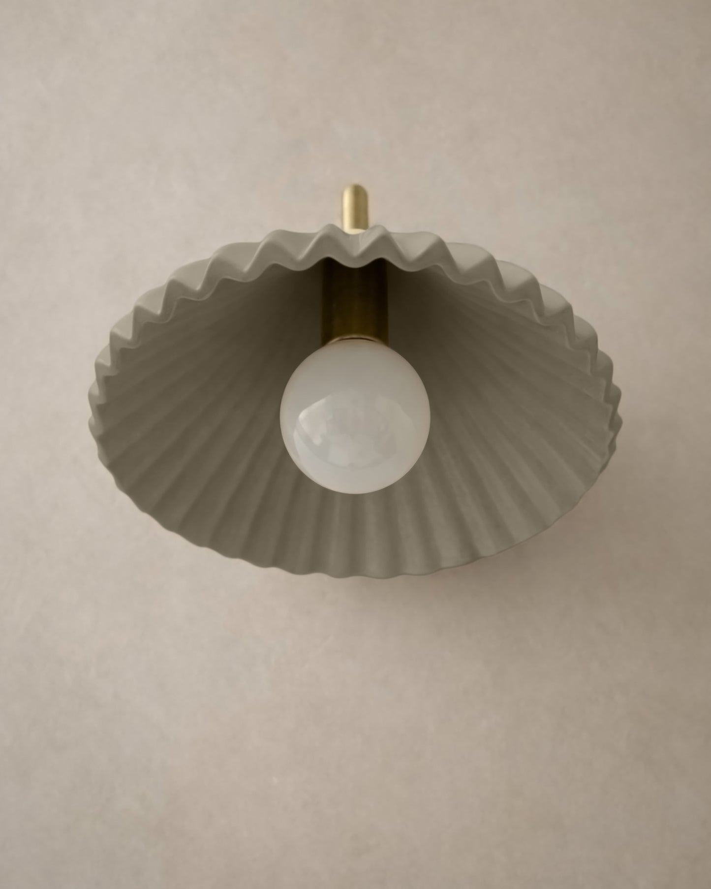 Picco Wall Sconce | Small Pleated Light Fixture | Natural Dune
