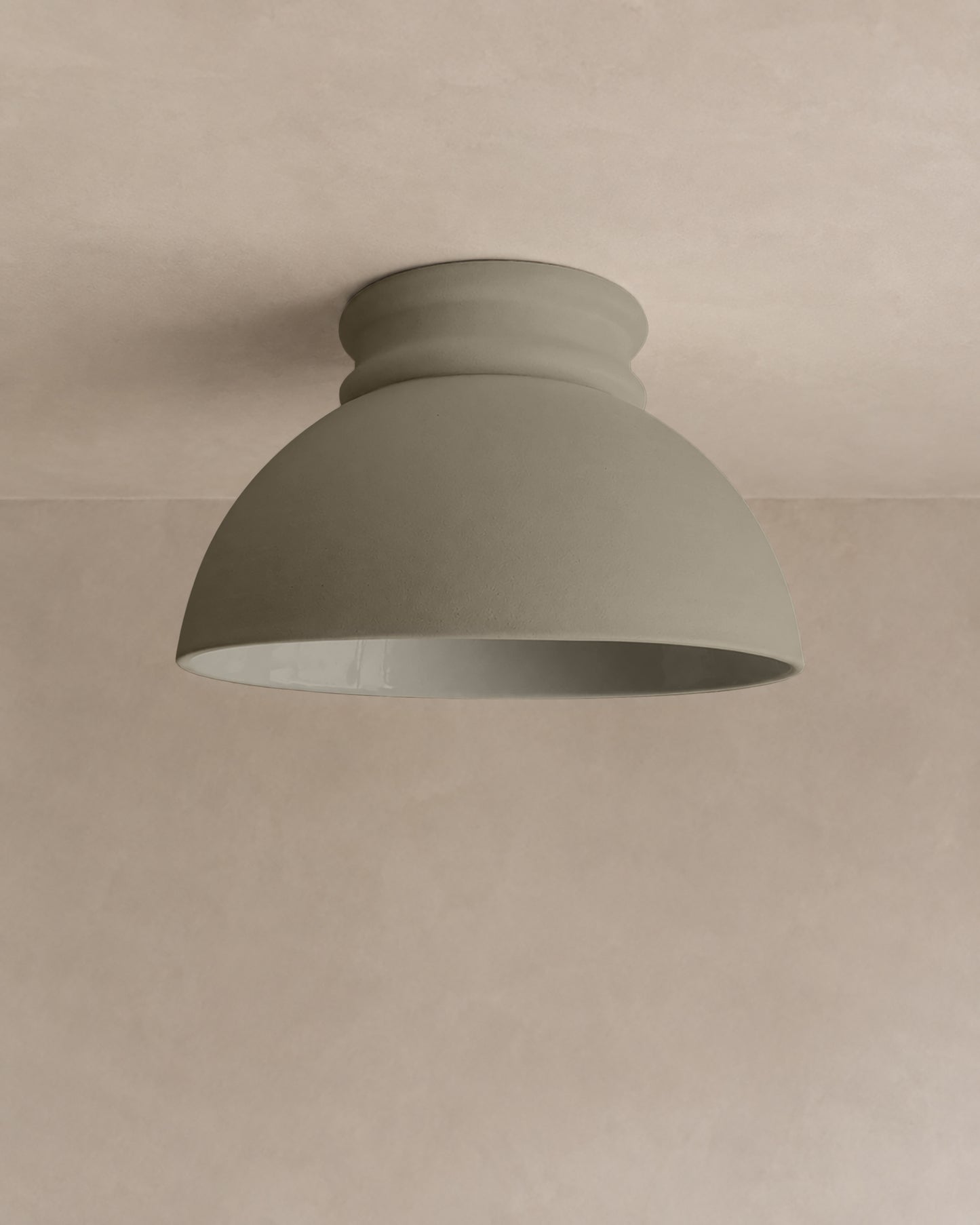 Pompeii Flush Mount Light | Large Dome Ceiling Fixture | Dune Natural