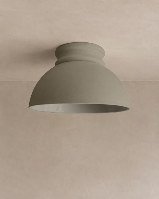 Pompeii Flush Mount Light | Large Dome Ceiling Fixture | Dune Natural