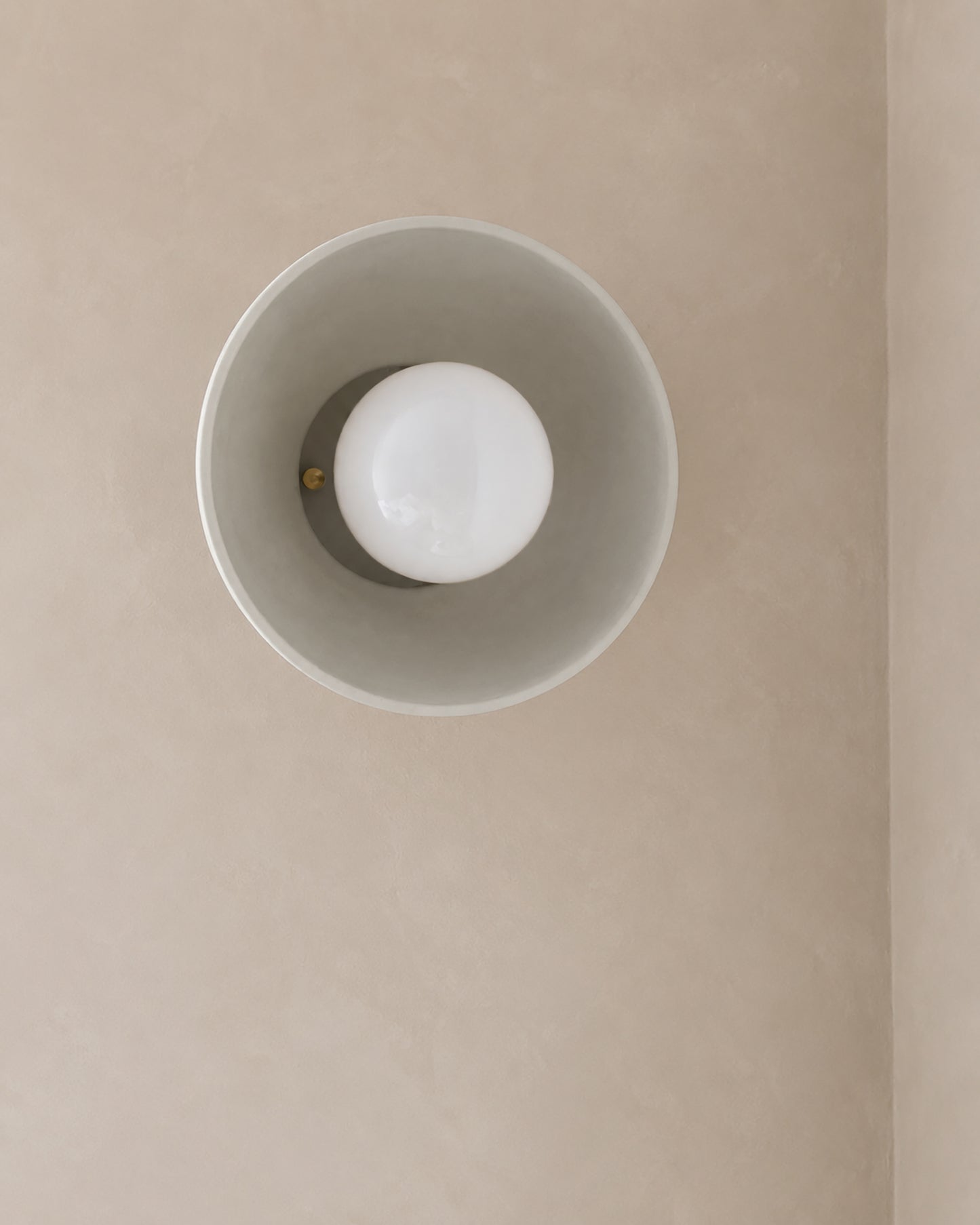Pompeii Wall Sconce | Small Dome Light Fixture | Bone White
