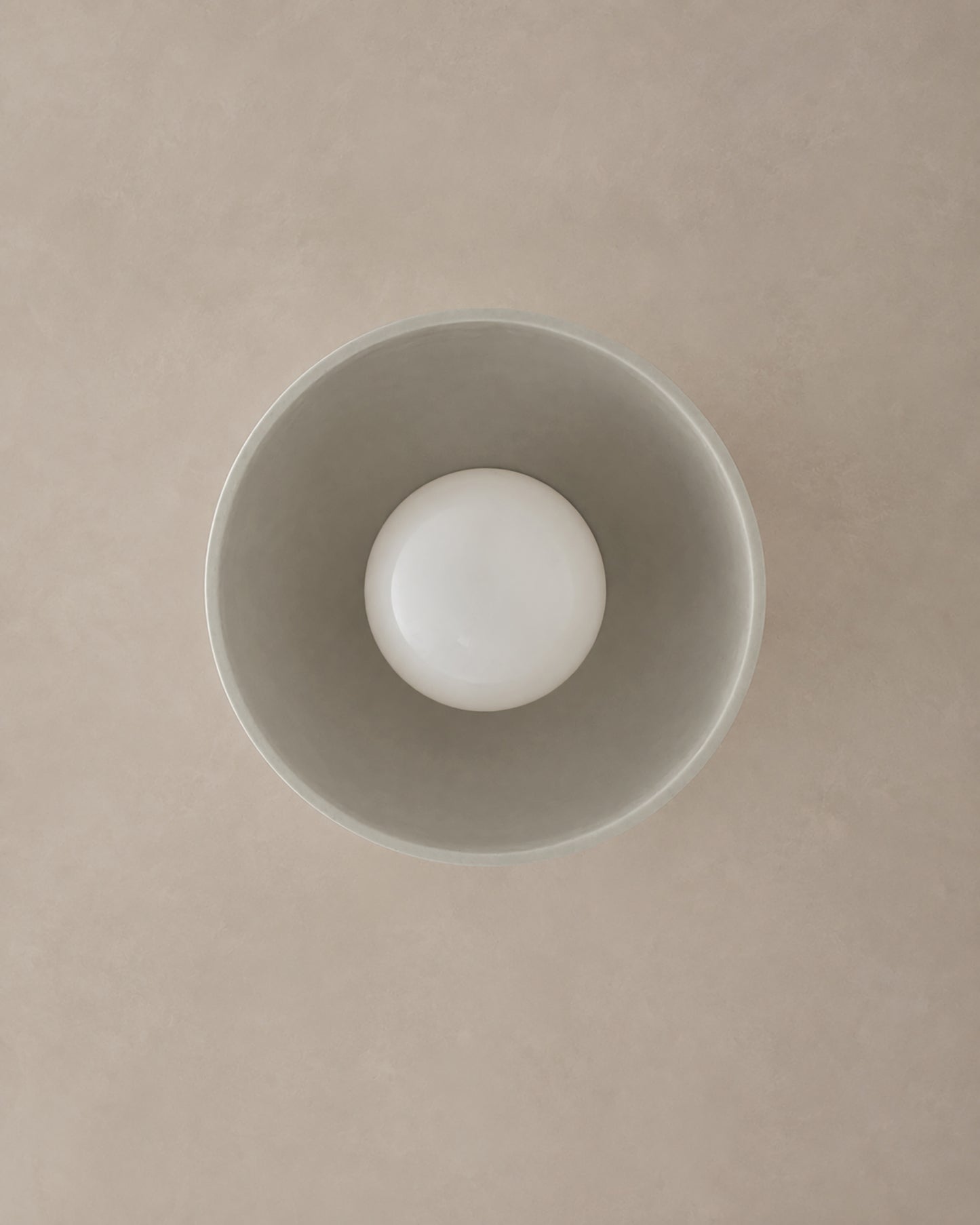 Pompeii Wall Sconce | Small Dome Light Fixture | Bone White