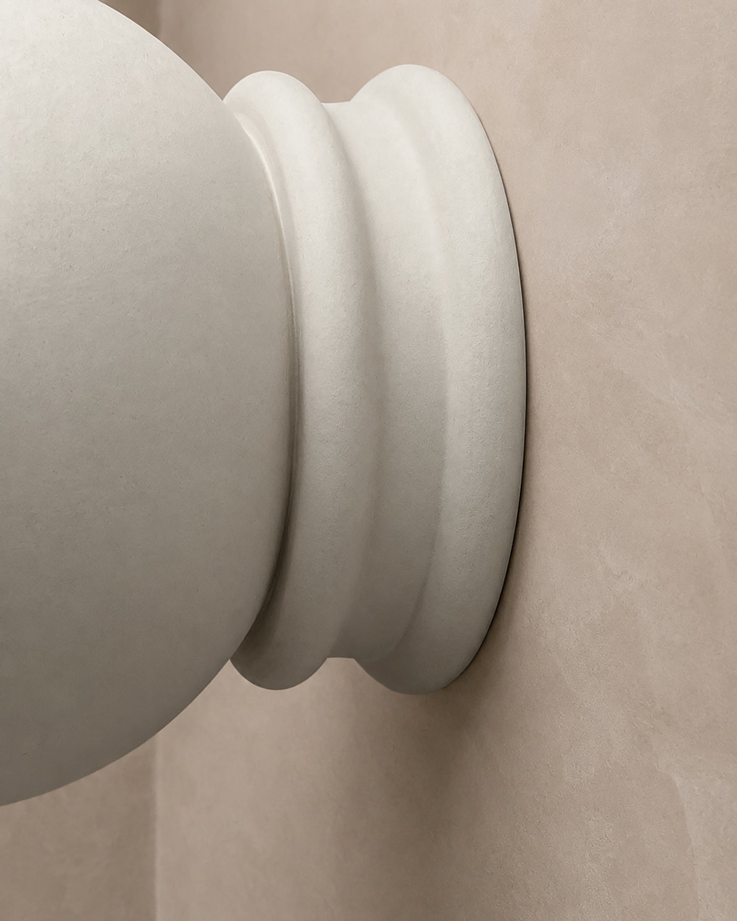 Pompeii Wall Sconce | Small Dome Light Fixture | Bone White