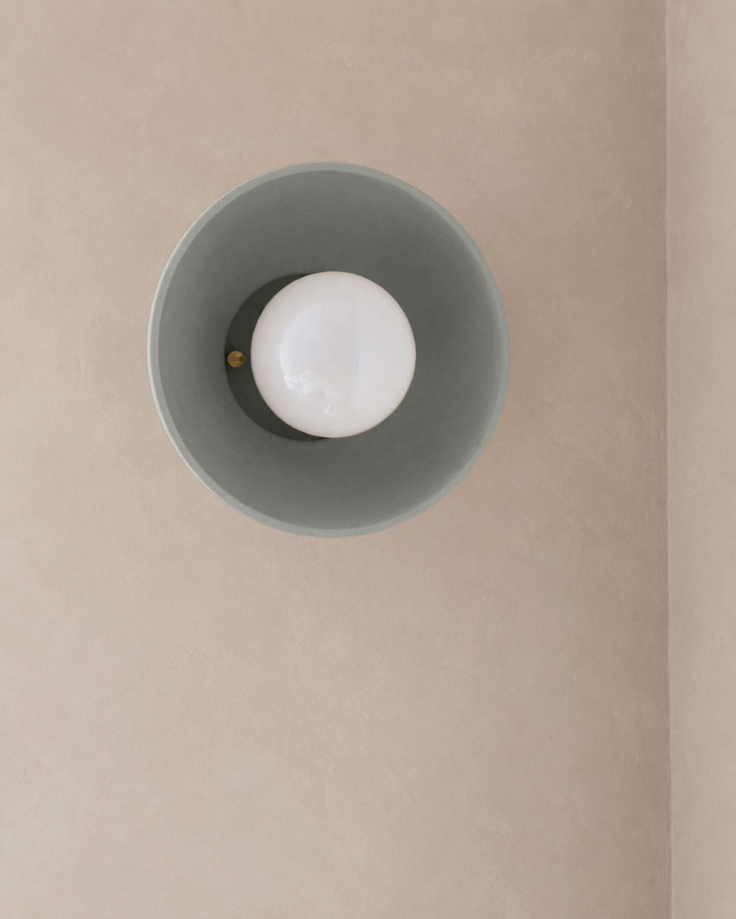 Pompeii Wall Sconce | Small Dome Light Fixture | Fog Gray