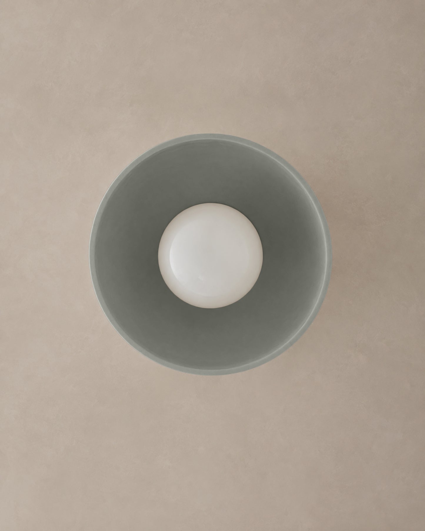 Pompeii Wall Sconce | Small Dome Light Fixture | Fog Gray
