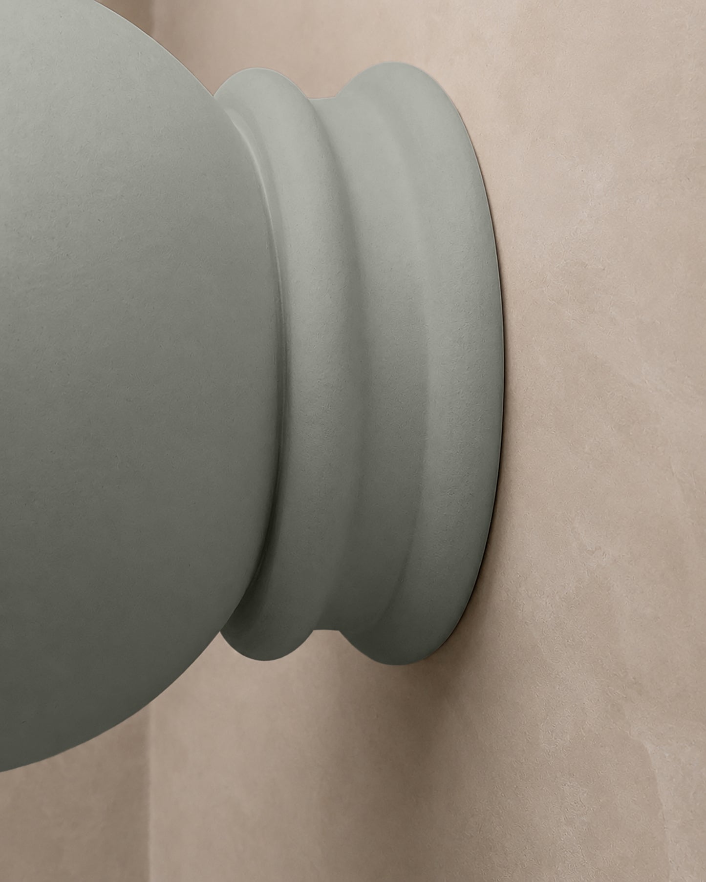 Pompeii Wall Sconce | Small Dome Light Fixture | Fog Gray