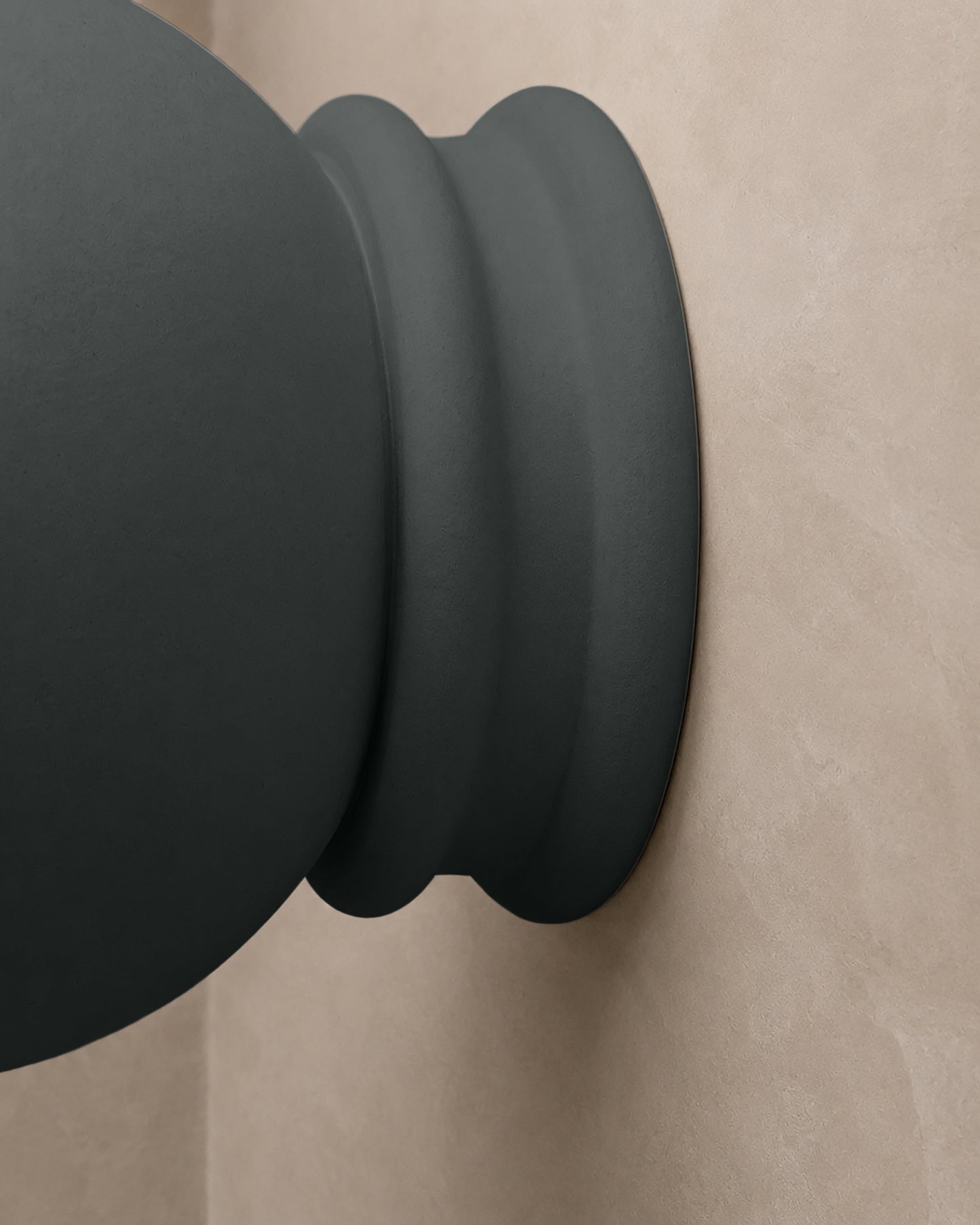 Pompeii Wall Sconce | Small Dome Light Fixture | Shadow Charcoal Gray