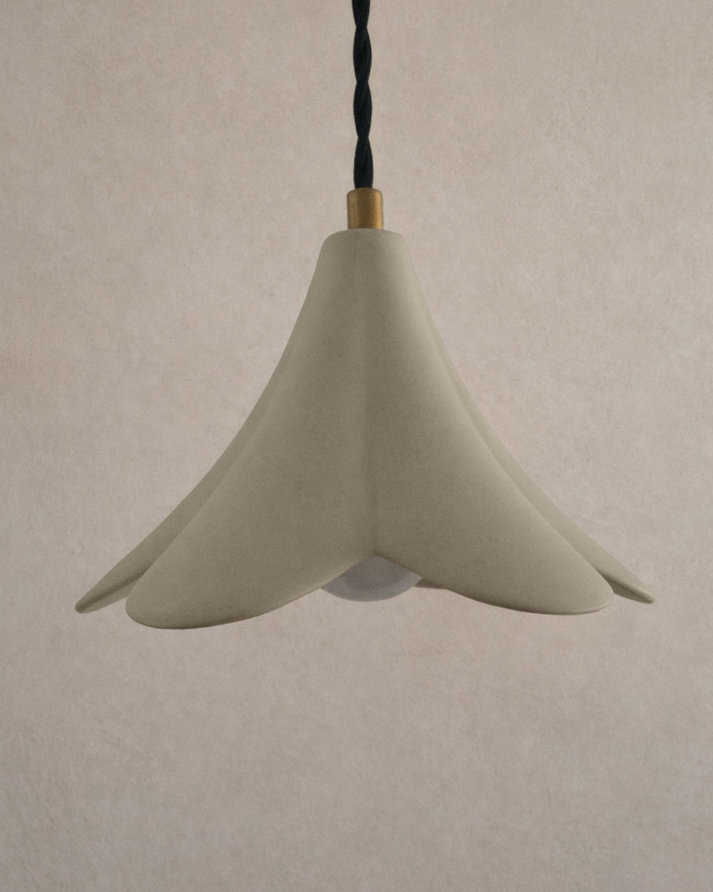 Serafina Pendant Light | Small Flower Hanging Fixture | Natural Dune