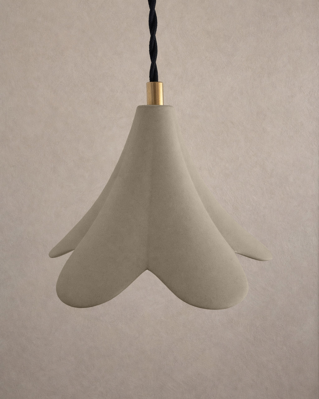 Serafina Pendant Light | Small Flower Hanging Fixture | Natural Dune