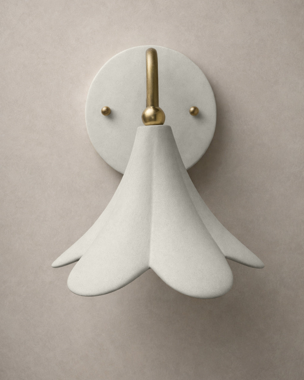 Serafina Wall Sconce | Small Floral Light Fixture | Bone White