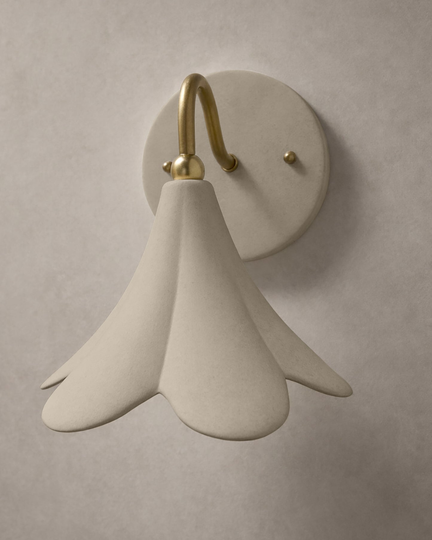 Serafina Wall Sconce | Small Floral Light Fixture | Natural Dune
