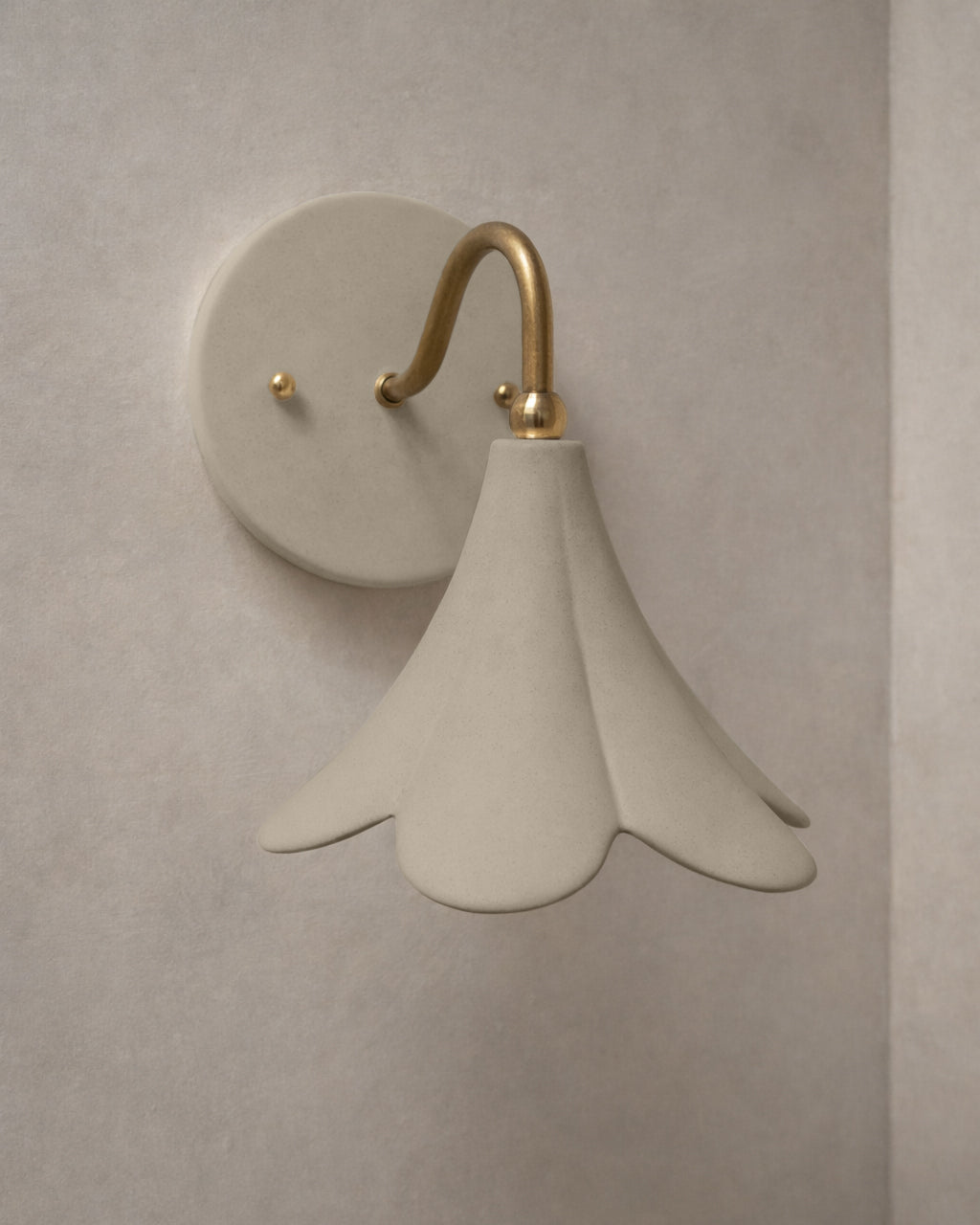 Serafina Wall Sconce | Small Floral Light Fixture | Natural Dune