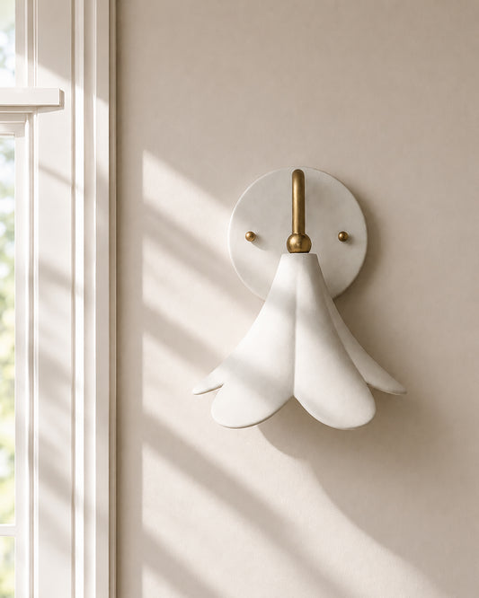 Serafina Small Sconce · Bone