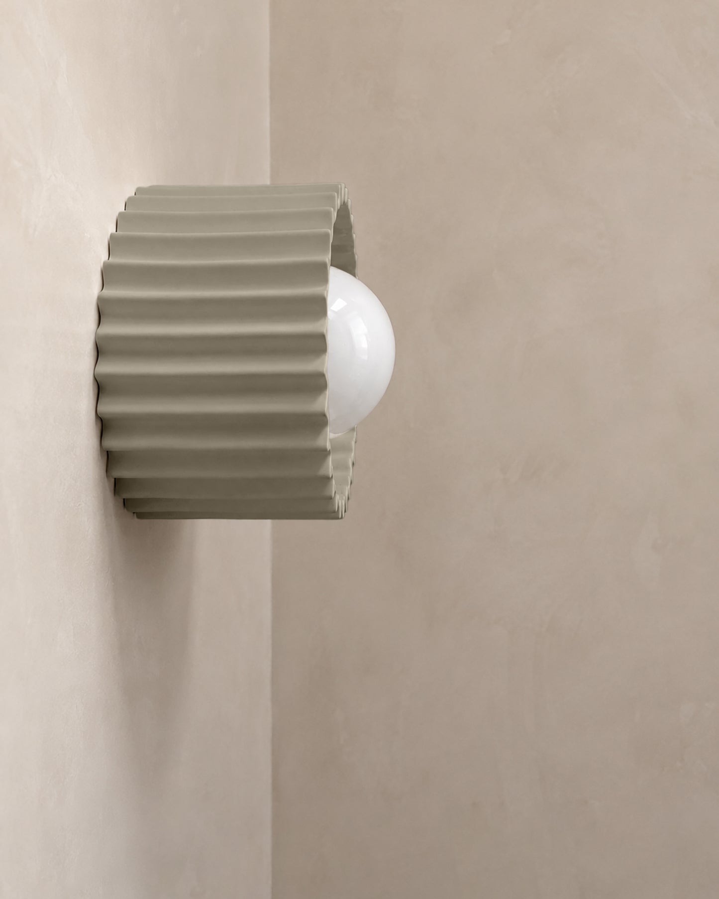 Syracuse Wall Sconce | Small Pleated Light Fixture | Dune Natural