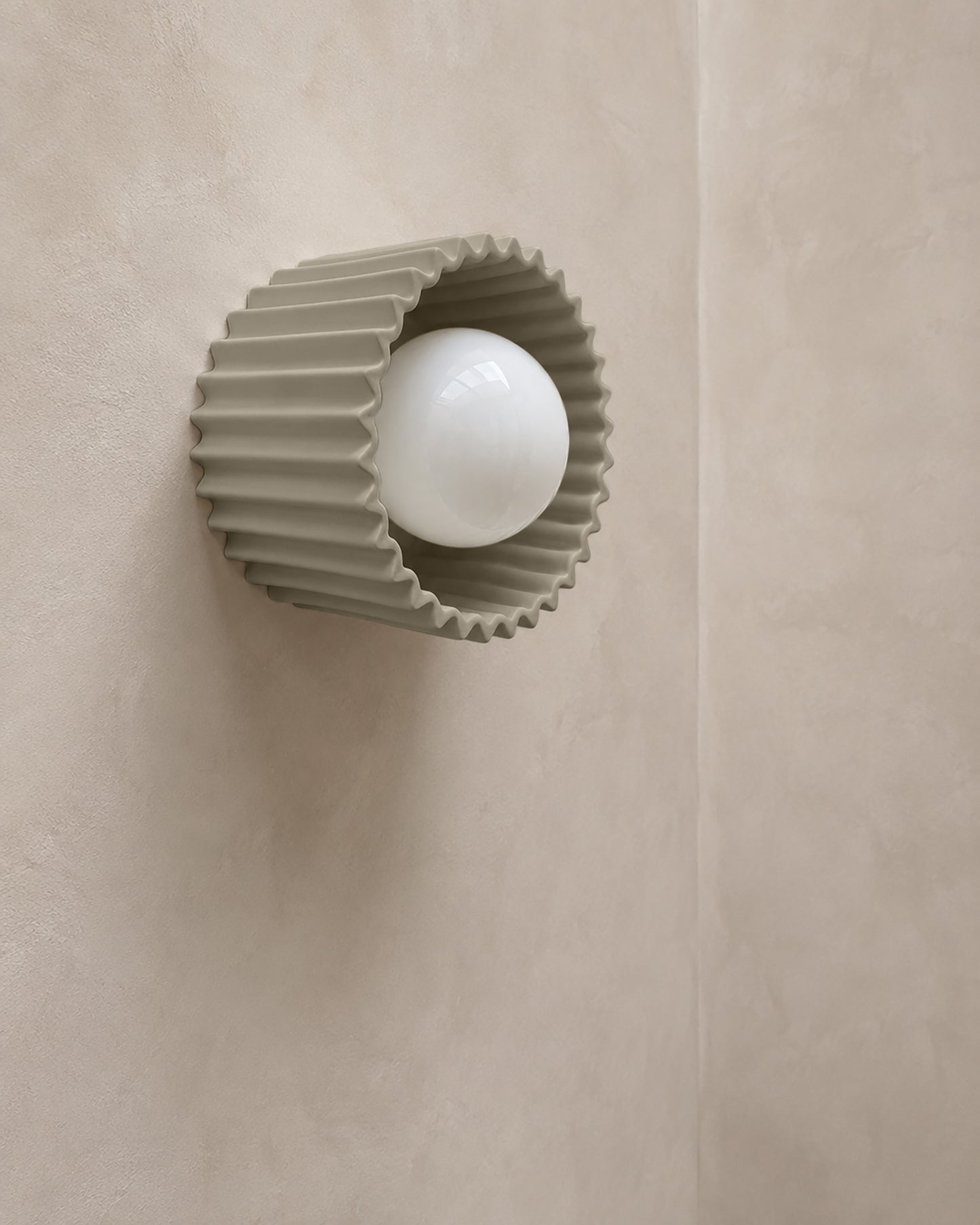Syracuse Wall Sconce | Small Pleated Light Fixture | Dune Natural